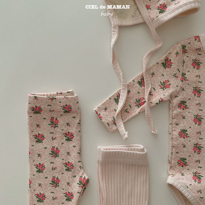 Ciel De Maman - Korean Baby Fashion - #onlinebabyshop - Flower Lounge Set - 7