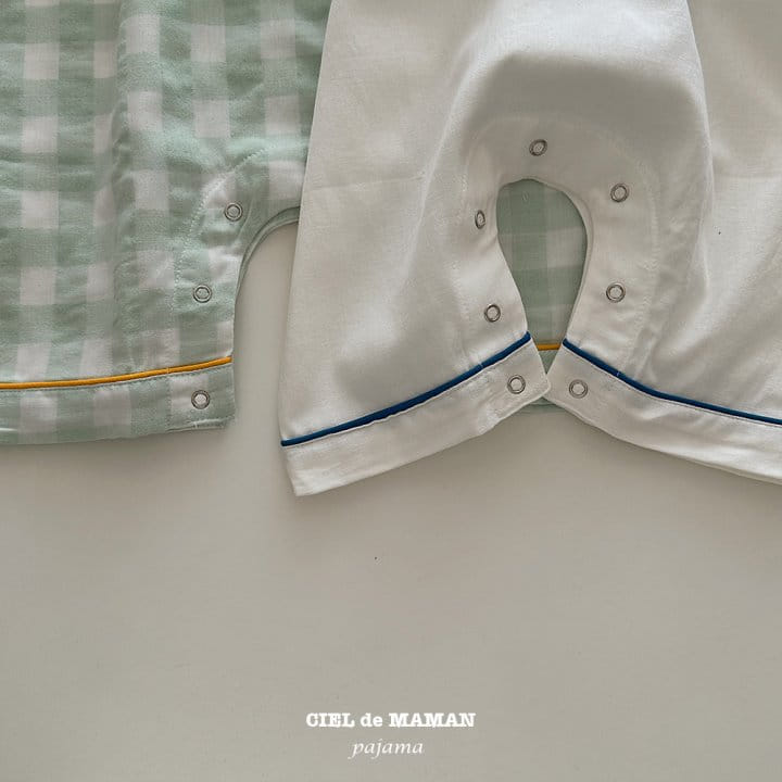Ciel De Maman - Korean Baby Fashion - #smilingbaby - Sunday Pajama Pure White Baby - 5