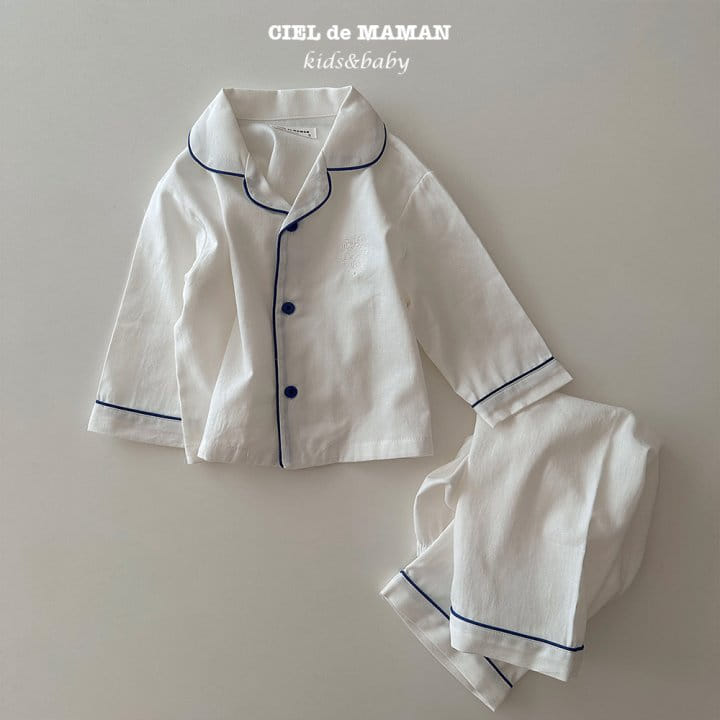 Ciel De Maman - Korean Children Fashion - #childofig - Sunday Pajama Pure White - 9