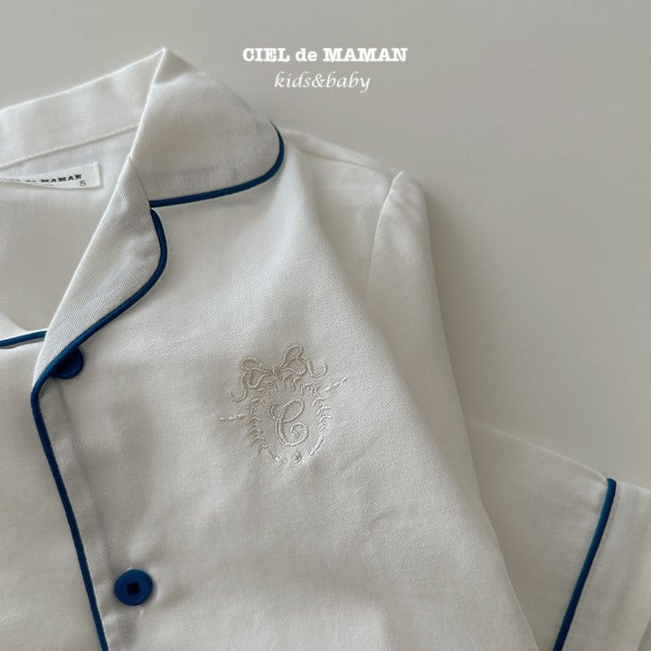 Ciel De Maman - Korean Children Fashion - #childrensboutique - Sunday Pajama Pure White - 10