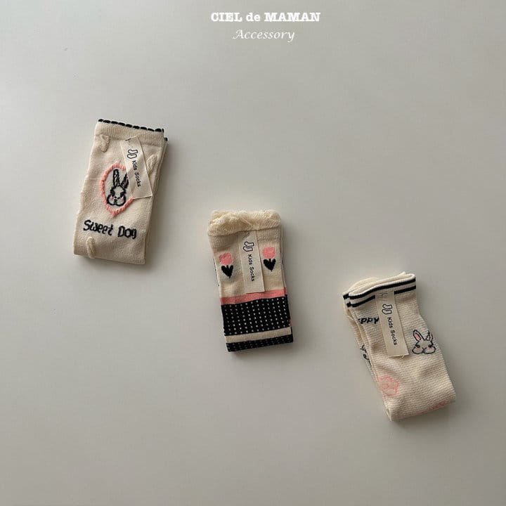Ciel De Maman - Korean Children Fashion - #designkidswear - Sweet Rabbit Socks (2~8y) - 5