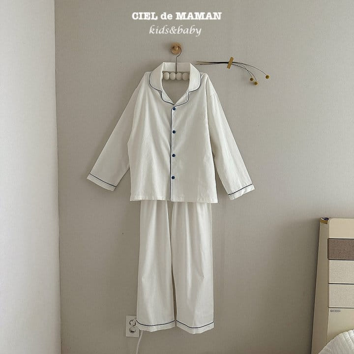 Ciel De Maman - Korean Children Fashion - #discoveringself - Sunday Pajama Pure White - 12