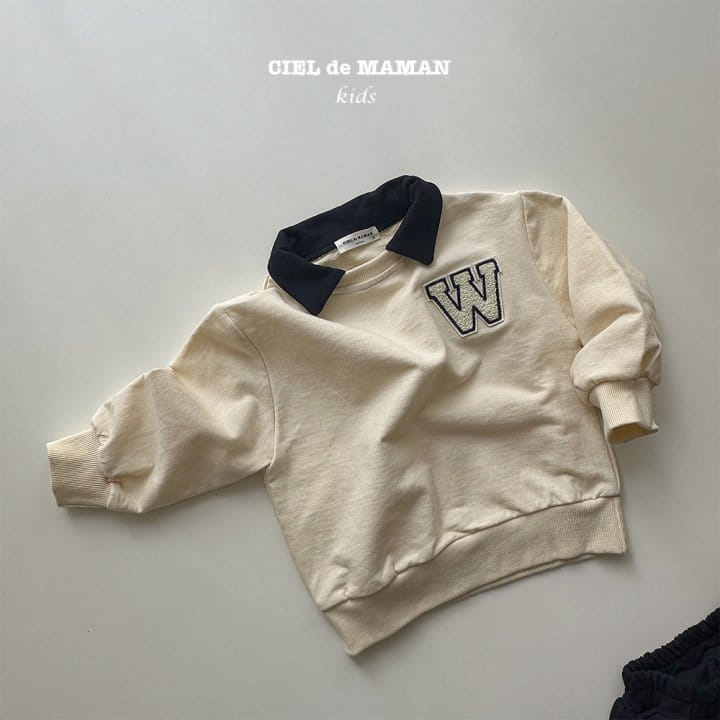 Ciel De Maman - Korean Children Fashion - #kidsstore - W Top Bottom Set - 2