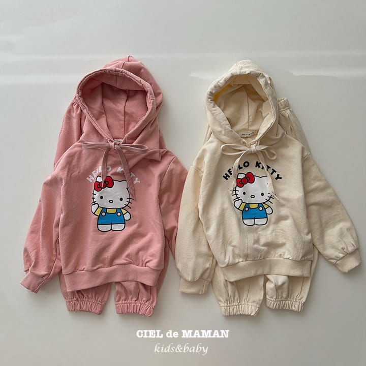Ciel De Maman - Korean Children Fashion - #littlefashionista - Kitty Top Bottom Set