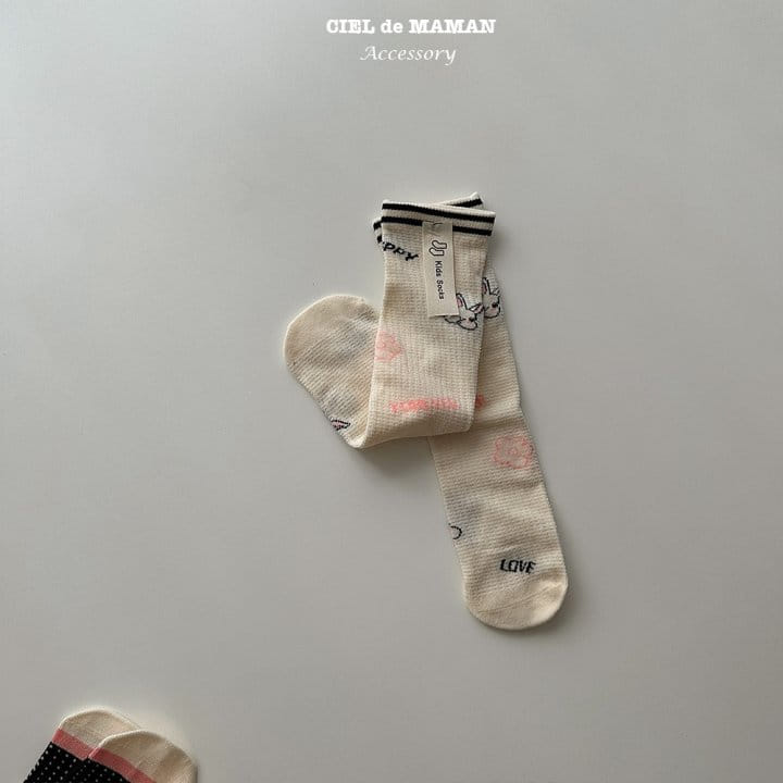 Ciel De Maman - Korean Children Fashion - #stylishchildhood - Sweet Rabbit Socks (2~8y) - 2
