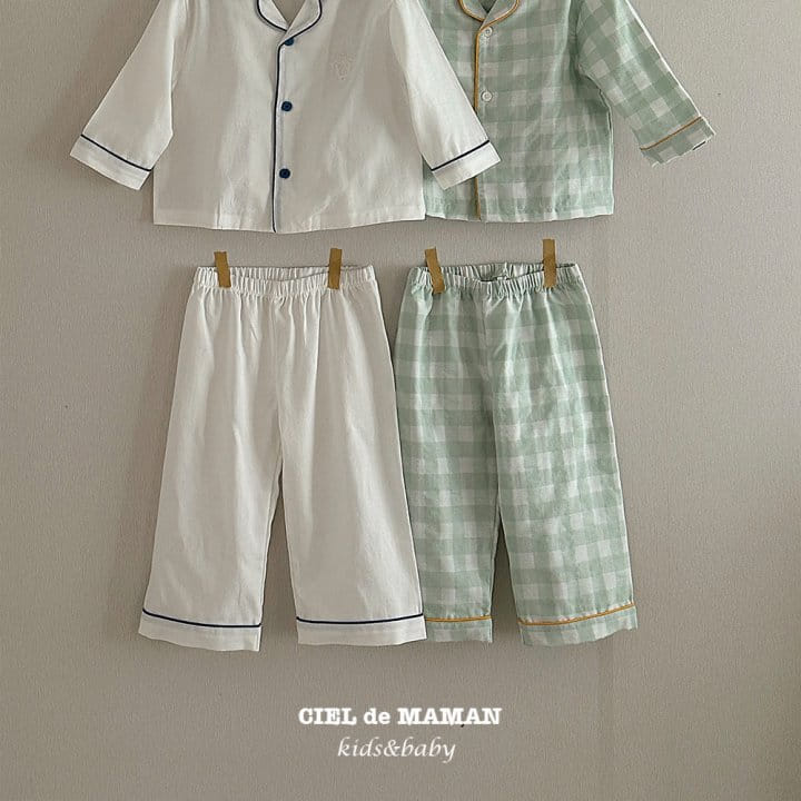 Ciel De Maman - Korean Children Fashion - #todddlerfashion - Sunday Pajama Pure White - 6