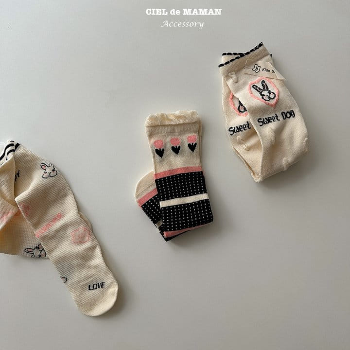 Ciel De Maman - Korean Children Fashion - #toddlerclothing - Sweet Rabbit Socks (2~8y)