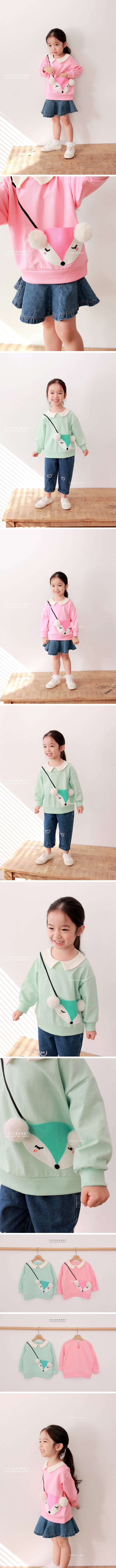 Coco Rabbit - Korean Children Fashion - #childofig - Fox Bag Sweatshirt