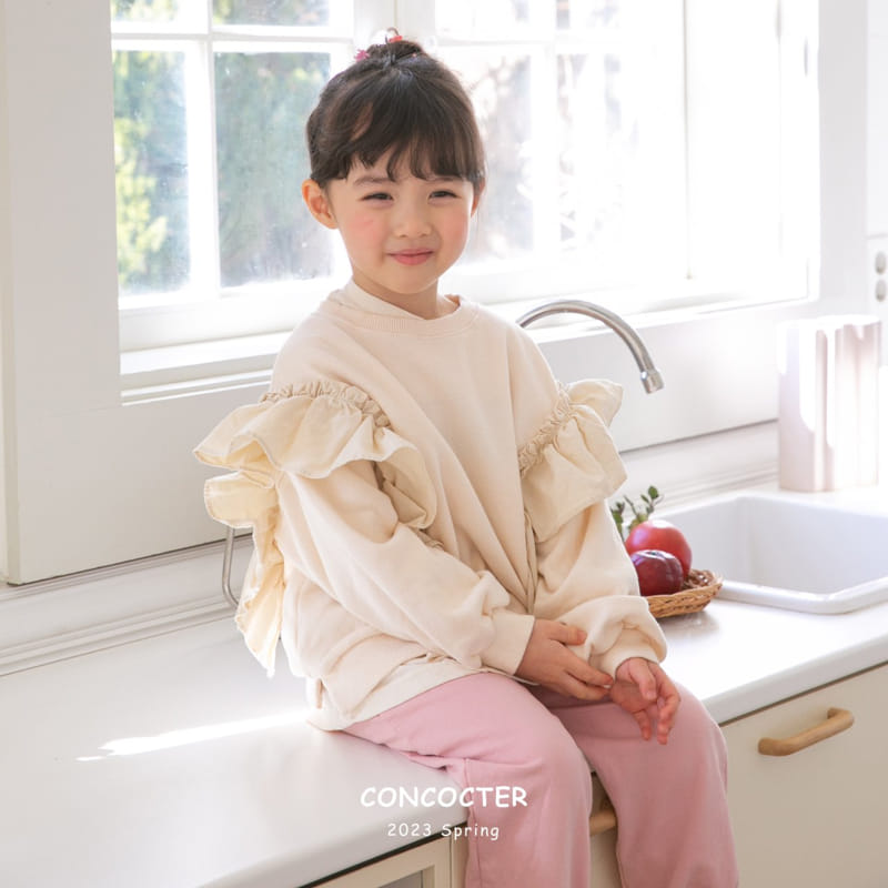 Concocter - Korean Children Fashion - #Kfashion4kids - Wing Frill Point Sweatshirt - 2