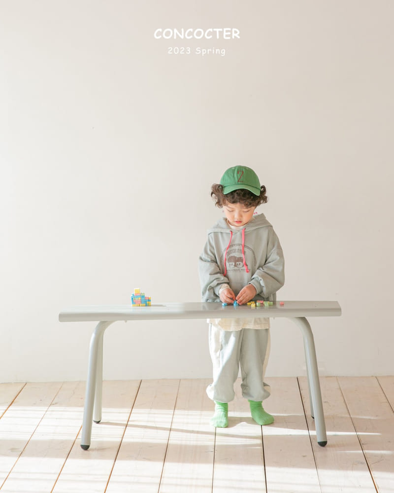 Concocter - Korean Children Fashion - #discoveringself - Milk Tea Top Bottom Set - 6