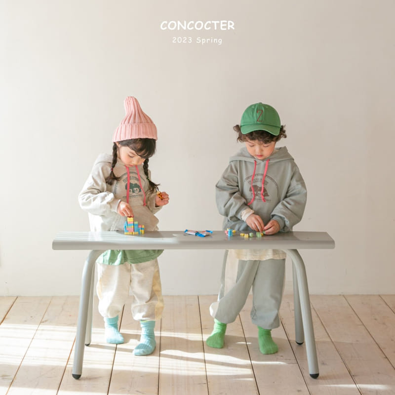 Concocter - Korean Children Fashion - #kidsshorts - Milk Tea Top Bottom Set - 8