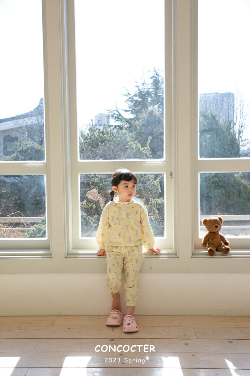 Concocter - Korean Children Fashion - #kidsshorts - Bebe Barnie Zip-up Top Bottom Set - 7