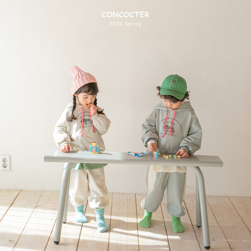 Concocter - Korean Children Fashion - #kidsstore - Milk Tea Top Bottom Set - 9