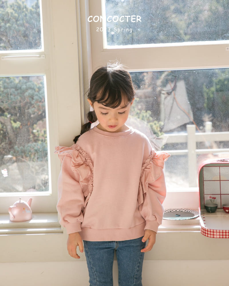 Concocter - Korean Children Fashion - #littlefashionista - Wing Frill Point Sweatshirt - 4