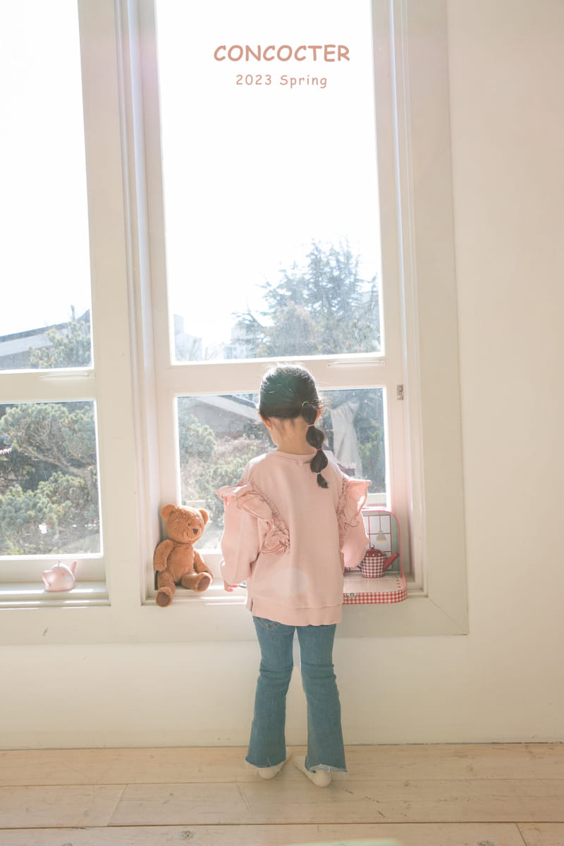 Concocter - Korean Children Fashion - #minifashionista - Wing Frill Point Sweatshirt - 5