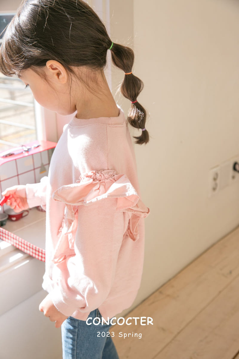 Concocter - Korean Children Fashion - #prettylittlegirls - Wing Frill Point Sweatshirt - 6