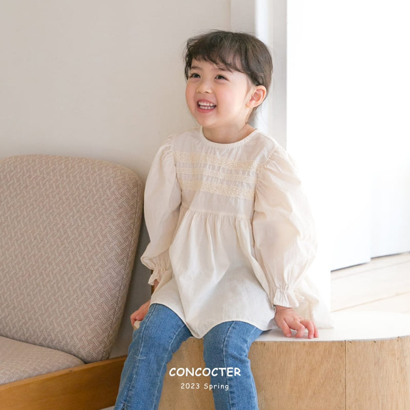 Concocter - Korean Children Fashion - #todddlerfashion - Lace Blouse - 6
