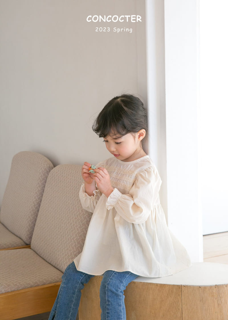 Concocter - Korean Children Fashion - #toddlerclothing - Lace Blouse - 7