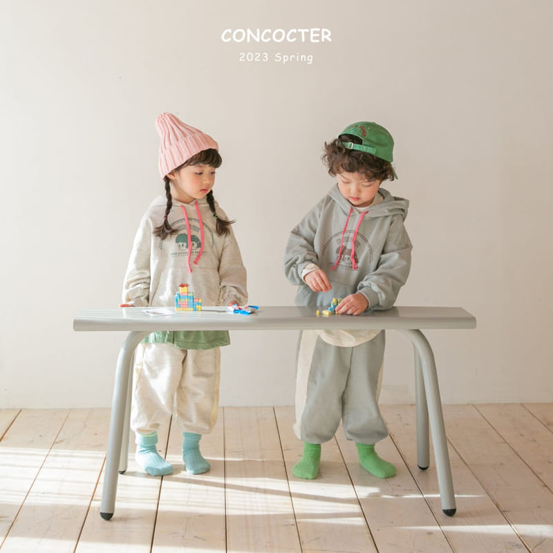 Concocter - Korean Children Fashion - #toddlerclothing - Milk Tea Top Bottom Set