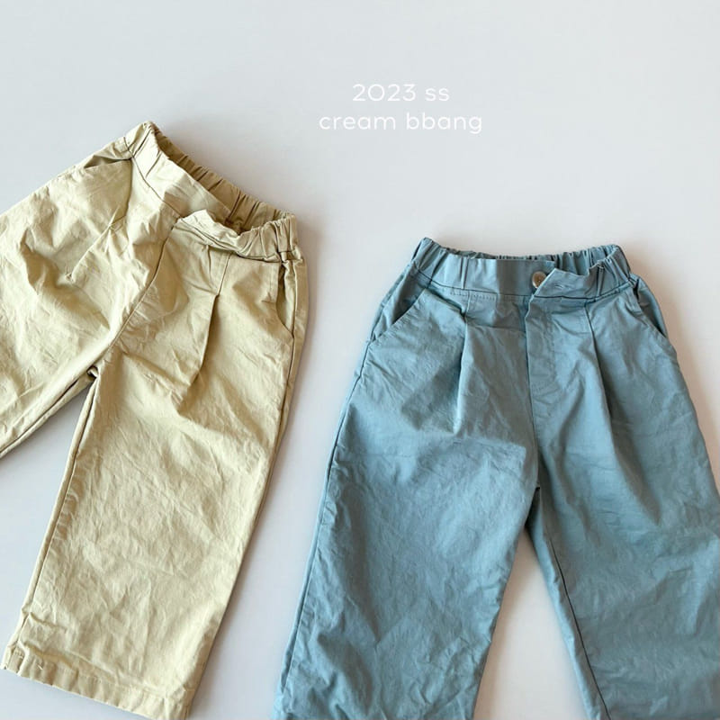 Cream Bbang - Korean Children Fashion - #childofig - Wrinkle Pants