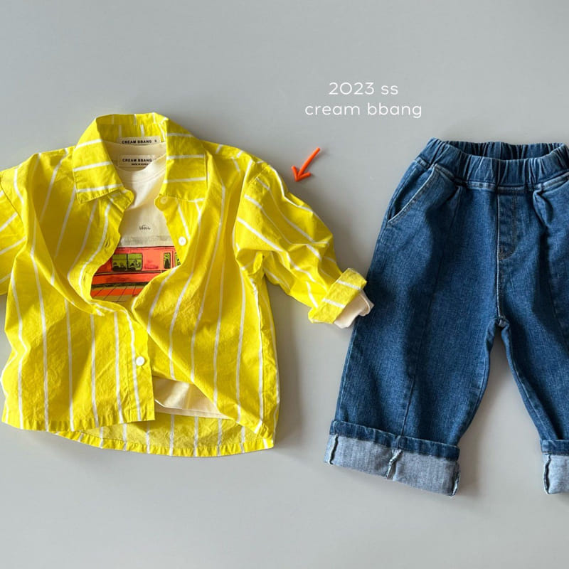 Cream Bbang - Korean Children Fashion - #childrensboutique - Stripes Shirt - 9