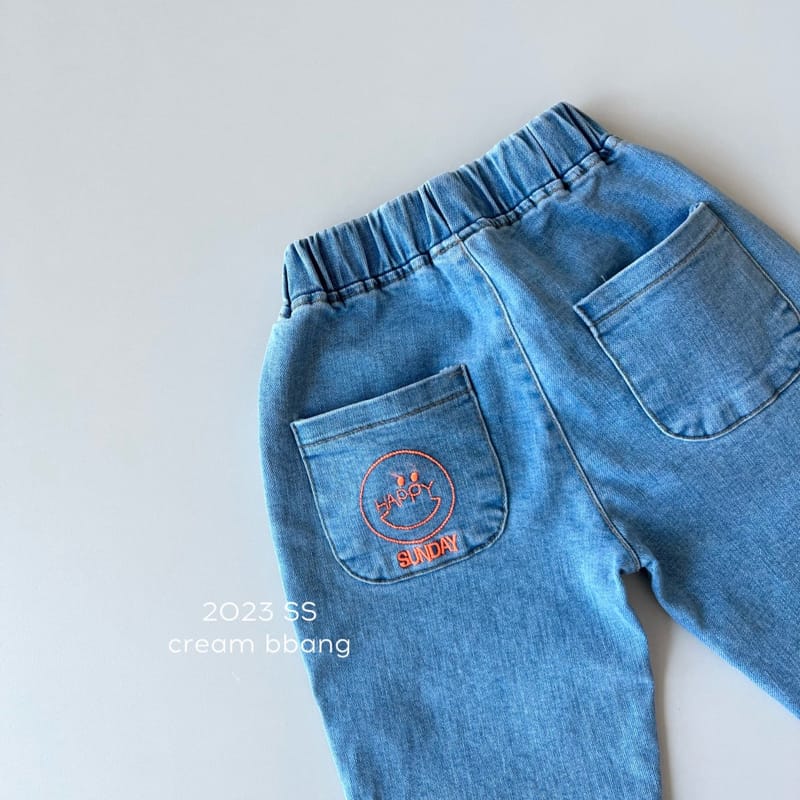 Cream Bbang - Korean Children Fashion - #designkidswear - Happy Jeans