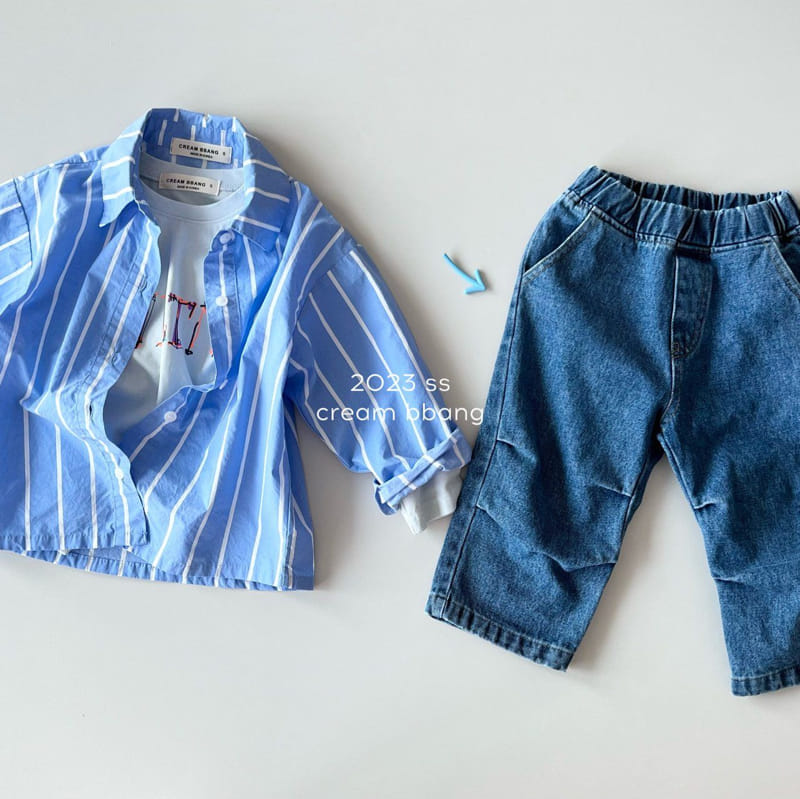Cream Bbang - Korean Children Fashion - #fashionkids - Stripes Shirt - 12