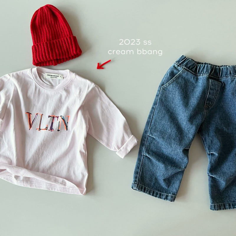 Cream Bbang - Korean Children Fashion - #kidsstore - V L Single Tee - 6