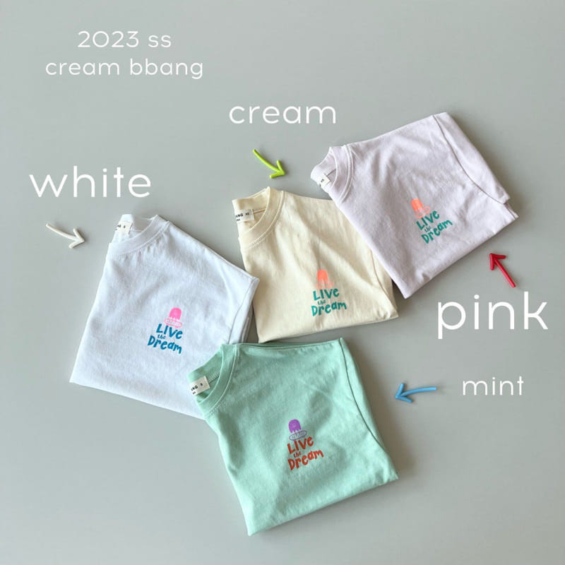 Cream Bbang - Korean Children Fashion - #kidsstore - Dream Single Tee