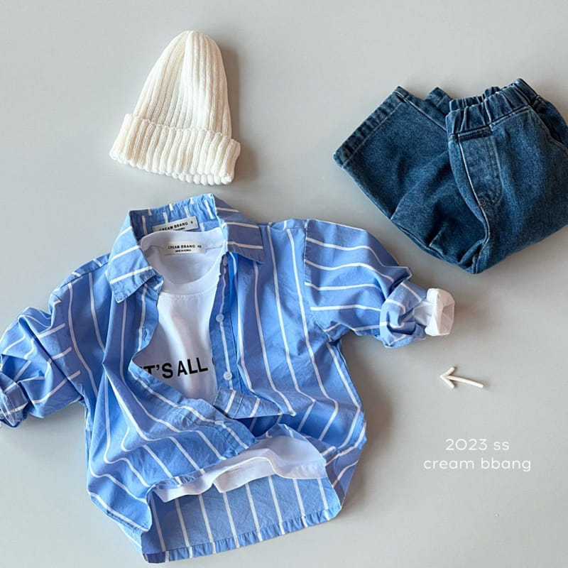 Cream Bbang - Korean Children Fashion - #littlefashionista - Stripes Shirt - 3