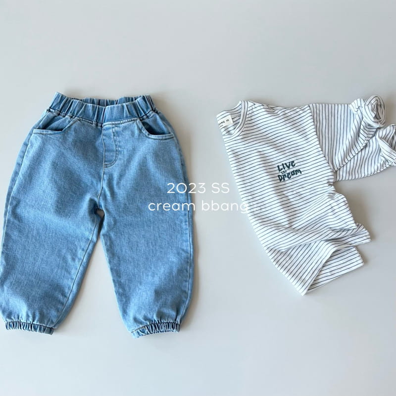 Cream Bbang - Korean Children Fashion - #magicofchildhood - Happy Jeans - 9