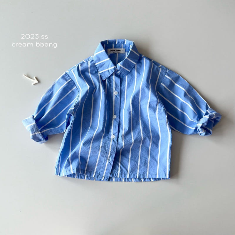 Cream Bbang - Korean Children Fashion - #minifashionista - Stripes Shirt - 5