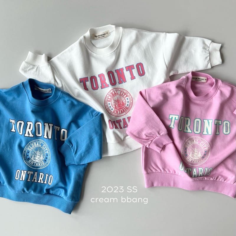 Cream Bbang - Korean Children Fashion - #minifashionista - Toronto Sweatshirt
