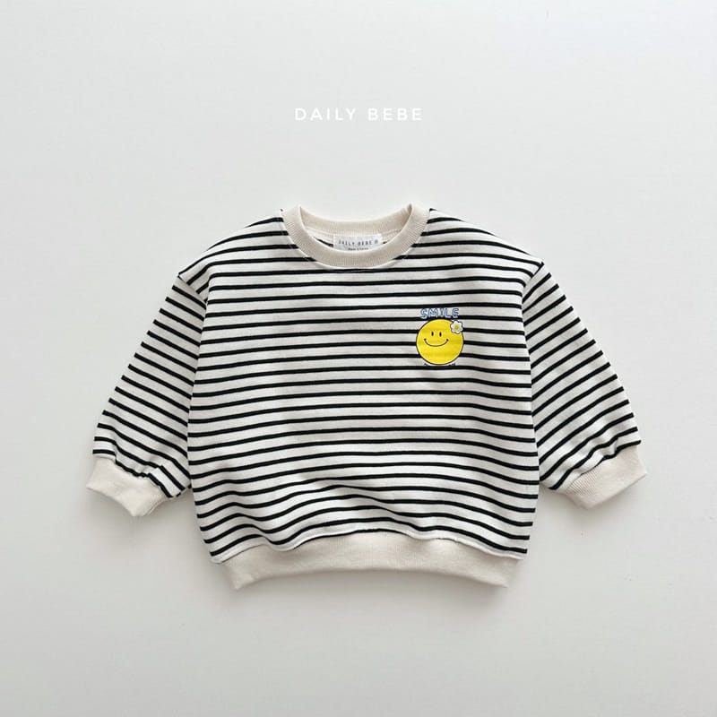 Daily Bebe - Korean Children Fashion - #childofig - Smile Sweatshirt - 6