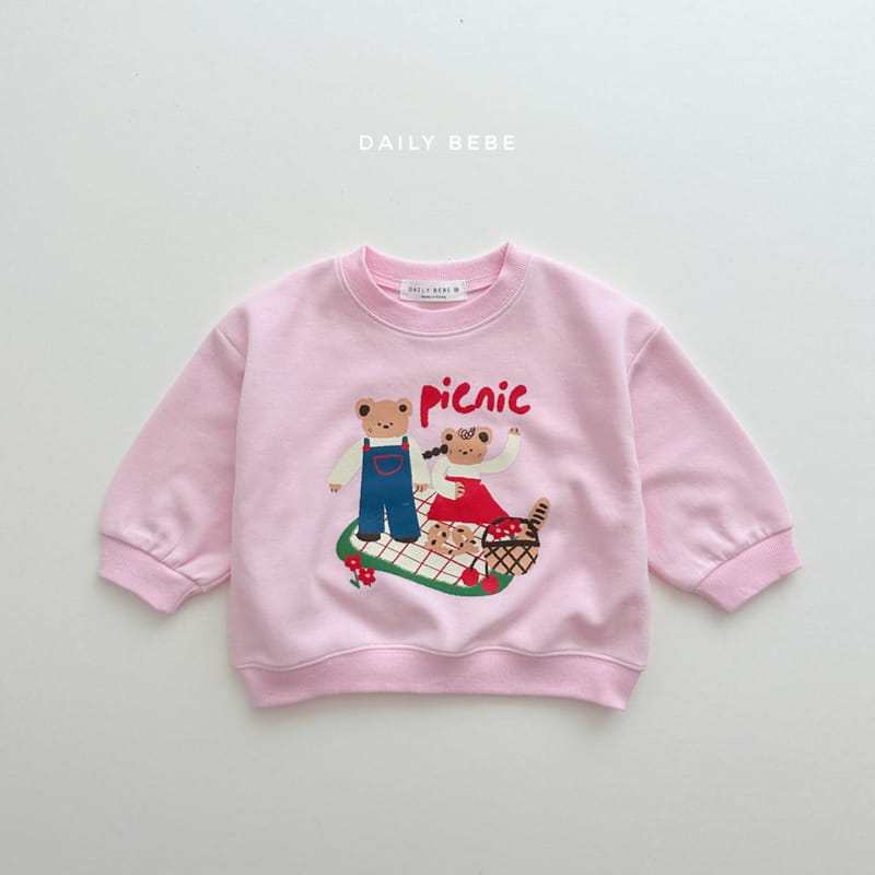 Daily Bebe - Korean Children Fashion - #childofig - Picnic Sweatshirt - 5