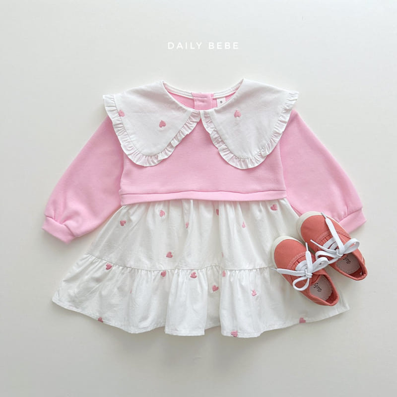 Daily Bebe - Korean Children Fashion - #childrensboutique - Sweatshirt One-piece - 3