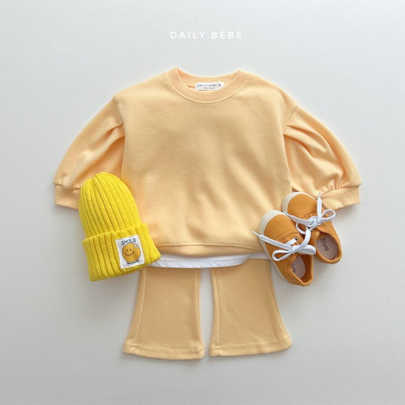 Daily Bebe - Korean Children Fashion - #childrensboutique - Sprin Bootscut Top Bottom Set - 3