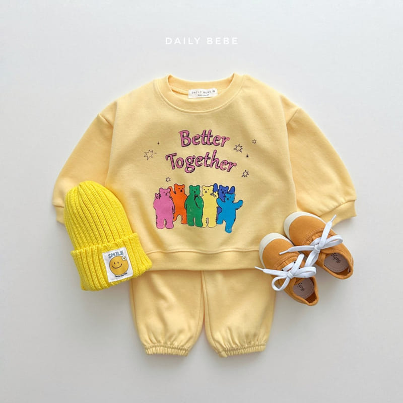 Daily Bebe - Korean Children Fashion - #childrensboutique - Together Top Bottom Set