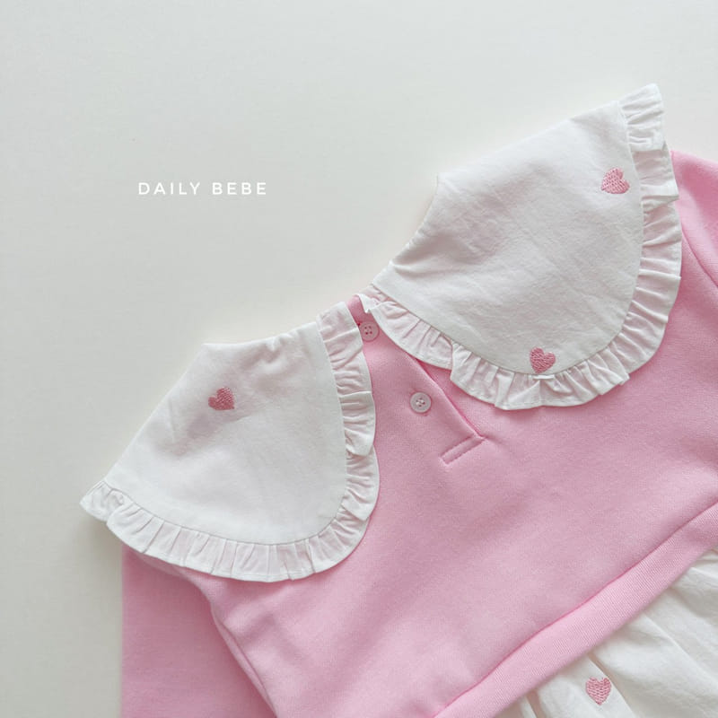 Daily Bebe - Korean Children Fashion - #childrensboutique - Sweatshirt One-piece - 4