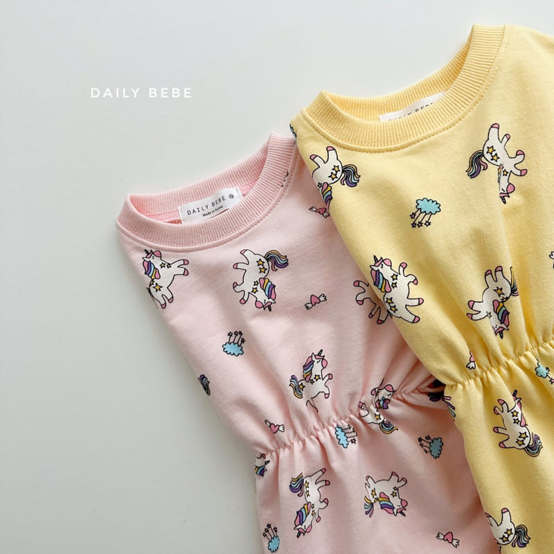 Daily Bebe - Korean Children Fashion - #designkidswear - Unicorn One-piece - 3