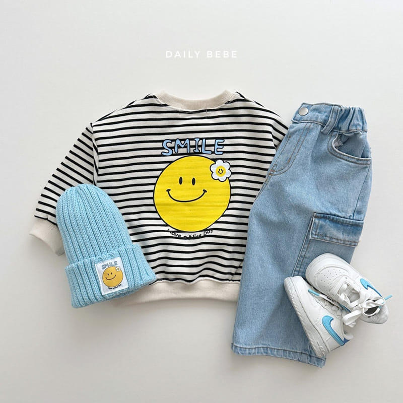 Daily Bebe - Korean Children Fashion - #discoveringself - Smile Sweatshirt - 9