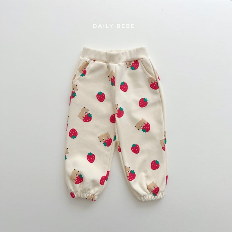 Daily Bebe - Korean Children Fashion - #discoveringself - Strawberry BEar One-piece - 2