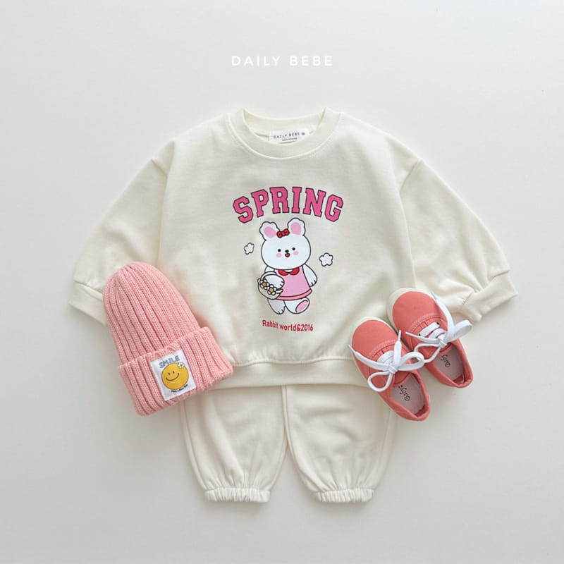 Daily Bebe - Korean Children Fashion - #kidzfashiontrend - Spring Top Bottom Set