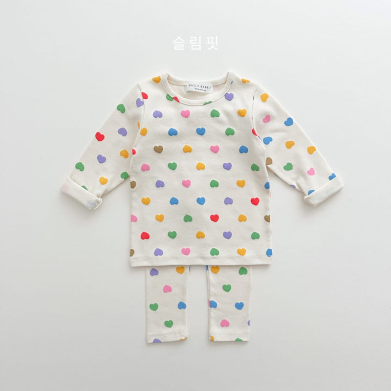 Daily Bebe - Korean Children Fashion - #littlefashionista - Heart Easywear - 2