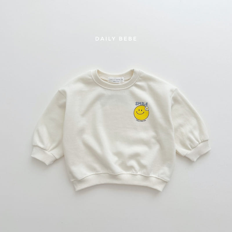 Daily Bebe - Korean Children Fashion - #minifashionista - Smile Sweatshirt