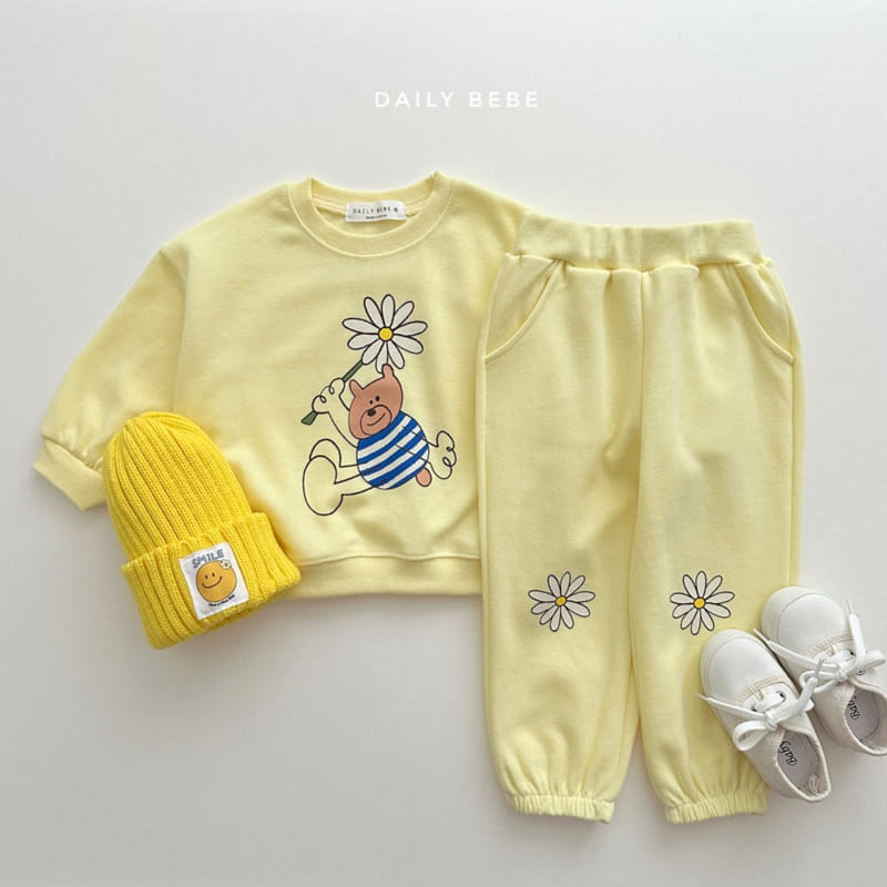 Daily Bebe - Korean Children Fashion - #magicofchildhood - Knee Bear Rabbit Top Bottom Set - 4