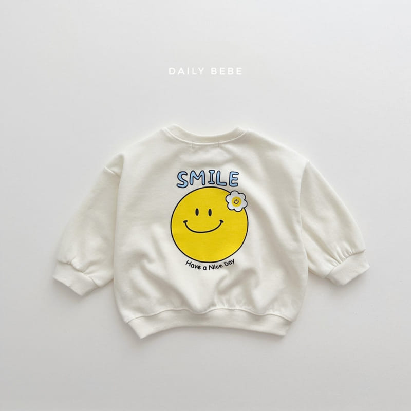 Daily Bebe - Korean Children Fashion - #prettylittlegirls - Smile Sweatshirt - 2