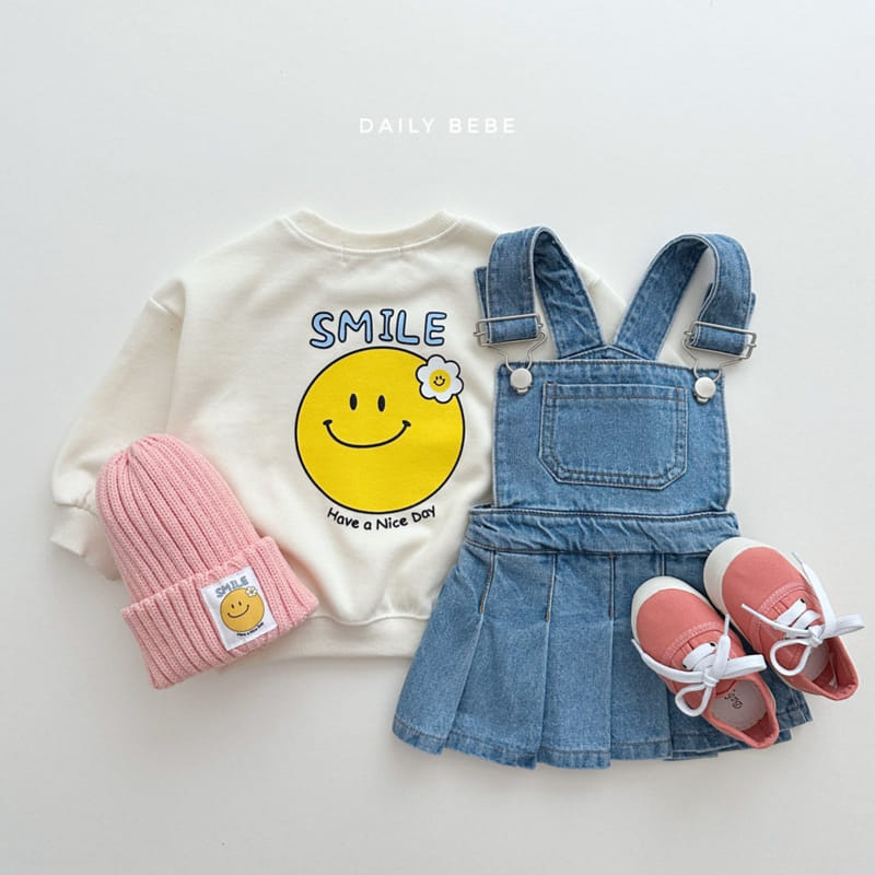 Daily Bebe - Korean Children Fashion - #stylishchildhood - Smile Sweatshirt - 5