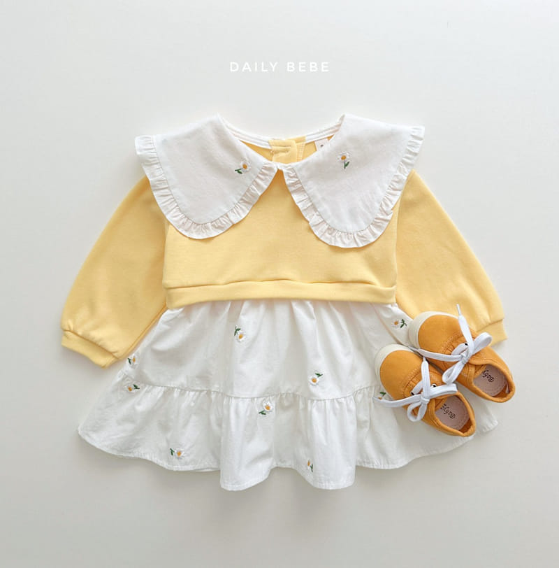 Daily Bebe - Korean Children Fashion - #stylishchildhood - Sweatshirt One-piece