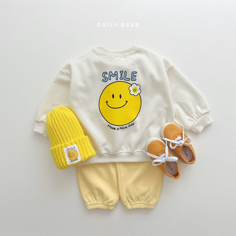 Daily Bebe - Korean Children Fashion - #todddlerfashion - Smile Sweatshirt - 3